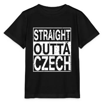 République tchèque Straight outta République tchèque - T-shirt bio MINI CREATOR Stanley/Stella Enfant - noir - Devant - Mikhail (115cm)