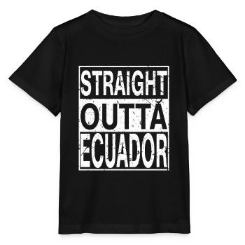 Équateur Straight outta Équateur - T-shirt bio MINI CREATOR Stanley/Stella Enfant - noir - Devant - Mikhail (115cm)