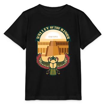 Vallée des Rois – Égypte - T-shirt bio MINI CREATOR Stanley/Stella Enfant - noir - Devant - Mikhail (115cm)