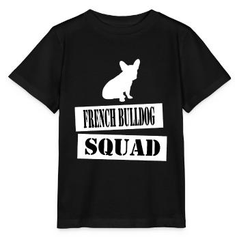join the french bulldog squad - Stanley/Stella MINI CREATOR Kids’ T-Shirt - black - Front - Mikhail (115cm)