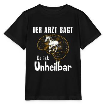 Der Arzt sagt es ist unheilbar - Stanley/Stella Kinder T-Shirt MINI CREATOR  - Schwarz - Vorne - Mikhail (115cm)