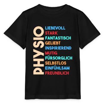 Physio Physiotherapeut - Stanley/Stella Kinder T-Shirt MINI CREATOR  - Schwarz - Vorne - Mikhail (115cm)