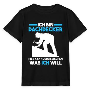 Dachdecker - Stanley/Stella Kinder T-Shirt MINI CREATOR  - Schwarz - Vorne - Mikhail (115cm)