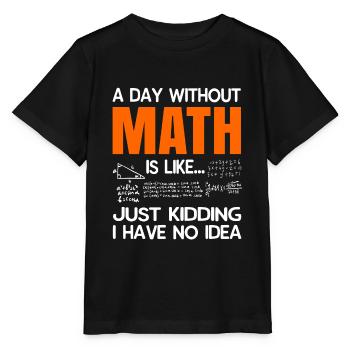 Mathematik - Stanley/Stella Kinder T-Shirt MINI CREATOR  - Schwarz - Vorne - Mikhail (115cm)