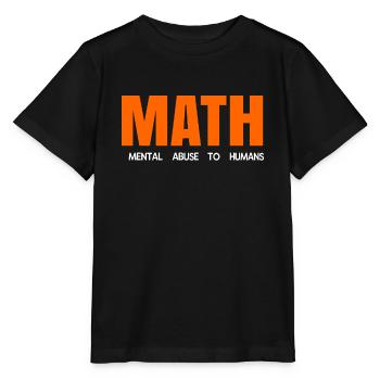 Mathematik - Stanley/Stella Kinder T-Shirt MINI CREATOR  - Schwarz - Vorne - Mikhail (115cm)