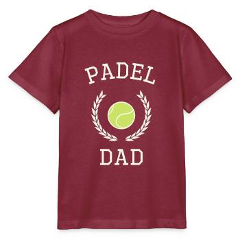 Joueur de Padel Padel Papa Padelsport Padelcourt - T-shirt bio MINI CREATOR Stanley/Stella Enfant - bordeaux - Devant - Kain (125cm)
