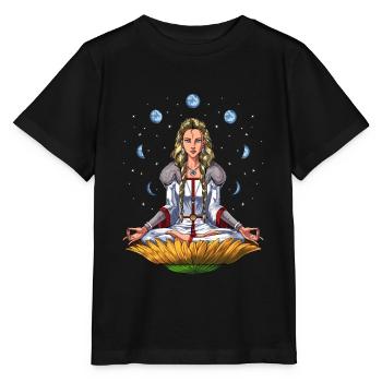 Déesse nordique Freyja - T-shirt bio MINI CREATOR Stanley/Stella Enfant - noir - Devant - Mikhail (115cm)