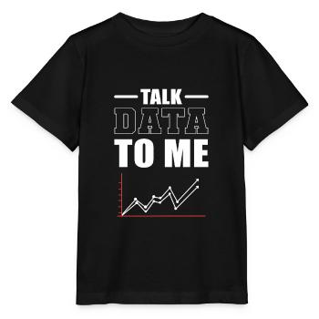 Talk Data To Me Data Scientist Data Analyst - Stanley/Stella Kinder T-Shirt MINI CREATOR  - Schwarz - Vorne - Mikhail (115cm)