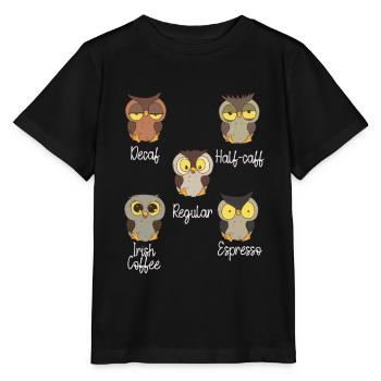 Kaffee - Stanley/Stella Kinder T-Shirt MINI CREATOR  - Schwarz - Vorne - Mikhail (115cm)