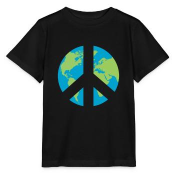 Symbole de la paix mondiale - T-shirt bio MINI CREATOR Stanley/Stella Enfant - noir - Devant - Mikhail (115cm)