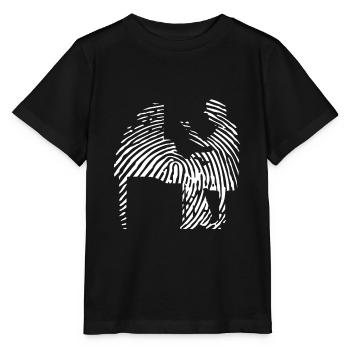 Pianist Fingerprint - Stanley/Stella MINI CREATOR Kids’ T-Shirt - black - Front - Mikhail (115cm)