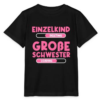 Große Schwester loading Babyparty Schwangerschaft - Stanley/Stella Kinder T-Shirt MINI CREATOR  - Schwarz - Vorne - Mikhail (115cm)