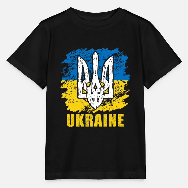 Ukraine - Stanley/Stella MINI CREATOR Kids’ T-Shirt - black