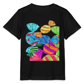 Bonbons - T-shirt bio MINI CREATOR Stanley/Stella Enfant - noir - Devant - Mikhail (115cm)