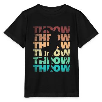 Track and Field Javelin Throwing Thrower - Stanley/Stella MINI CREATOR Kids’ T-Shirt - black - Front - Mikhail (115cm)