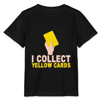 I Collect Yellow Cards - Stanley/Stella Kinder T-Shirt MINI CREATOR  - Schwarz - Vorne - Mikhail (115cm)