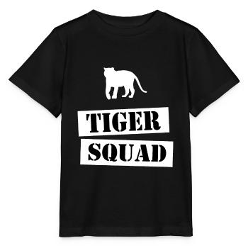 join the tiger squad - Stanley/Stella MINI CREATOR Kids’ T-Shirt - black - Front - Mikhail (115cm)