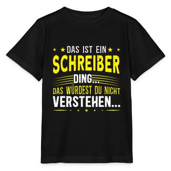 Familienname Schreiber - für Familie Schreiber - Stanley/Stella Kinder T-Shirt MINI CREATOR  - Schwarz - Vorne - Mikhail (115cm)