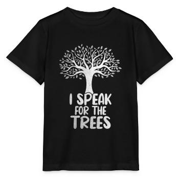I speak for the trees - Stanley/Stella MINI CREATOR Kids’ T-Shirt - black - Front - Mikhail (115cm)