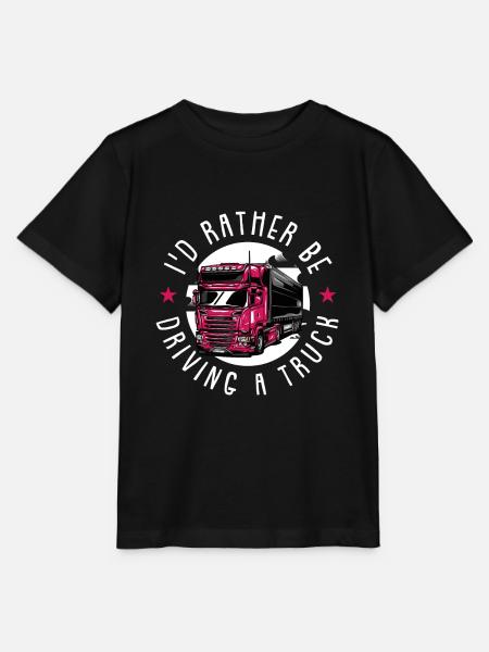 LKW Fahrerin - Stanley/Stella Kinder T-Shirt MINI CREATOR - Schwarz