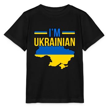 Ukraine - Stanley/Stella Kinder T-Shirt MINI CREATOR  - Schwarz - Vorne - Mikhail (115cm)