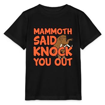 Mammouth - T-shirt bio MINI CREATOR Stanley/Stella Enfant - noir - Devant - Mikhail (115cm)