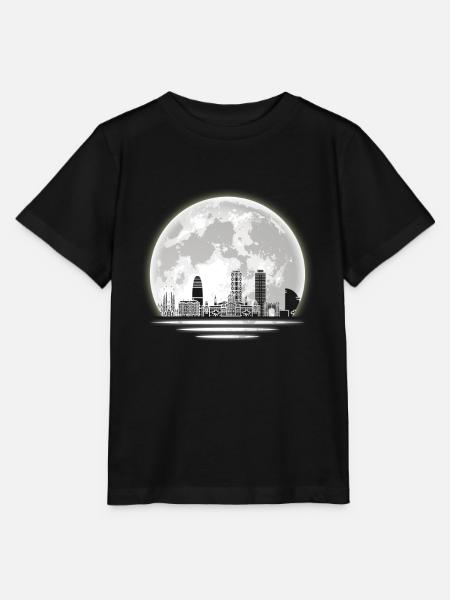 Barcelona Skyline - Stanley/Stella Kinder T-Shirt MINI CREATOR - Schwarz