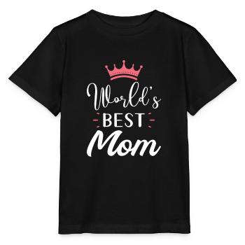 Weltbeste Mama - Stanley/Stella Kinder T-Shirt MINI CREATOR  - Schwarz - Vorne - Mikhail (115cm)