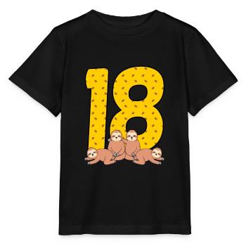 18th birthday - Stanley/Stella MINI CREATOR Kids’ T-Shirt - black - Front - Mikhail (115cm)