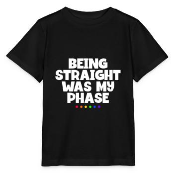 Être hétéro était ma phase Drôle mois de la fierté LGBT - T-shirt bio MINI CREATOR Stanley/Stella Enfant - noir - Devant - Mikhail (115cm)