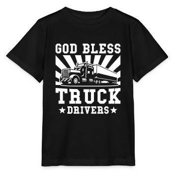 Cadeau de chauffeur de camion - T-shirt bio MINI CREATOR Stanley/Stella Enfant - noir - Devant - Mikhail (115cm)