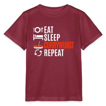 Currywurst Fans Cadeau de nourriture - T-shirt bio MINI CREATOR Stanley/Stella Enfant - bordeaux - Devant - Kain (125cm)