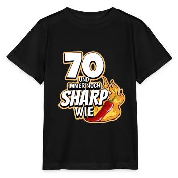 70. Geburtstag - Stanley/Stella Kinder T-Shirt MINI CREATOR  - Schwarz - Vorne - Mikhail (115cm)
