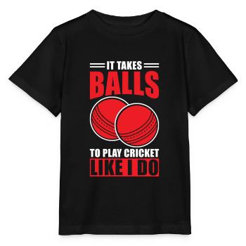 Cricket Cadeau Cricketer - T-shirt bio MINI CREATOR Stanley/Stella Enfant - noir - Devant - Mikhail (115cm)