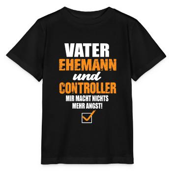 Controller - Stanley/Stella Kinder T-Shirt MINI CREATOR  - Schwarz - Vorne - Mikhail (115cm)