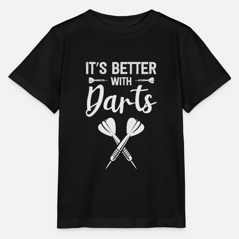 Dart Darts Dartspieler Dartscheibe darten - Stanley/Stella Kinder T-Shirt MINI CREATOR  - Schwarz