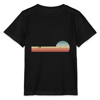 Rétro Horizontal Vintage Sunset - T-shirt bio MINI CREATOR Stanley/Stella Enfant - noir - Devant - Mikhail (115cm)