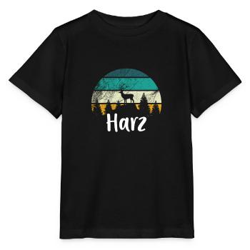 Harz - Stanley/Stella Kinder T-Shirt MINI CREATOR  - Schwarz - Vorne - Mikhail (115cm)