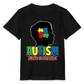 Autismus Autist - Stanley/Stella Kinder T-Shirt MINI CREATOR  - Schwarz - Vorne - Mikhail (115cm)
