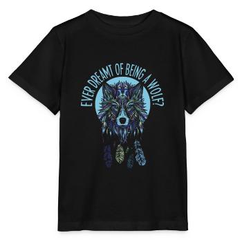 Loup - T-shirt bio MINI CREATOR Stanley/Stella Enfant - noir - Devant - Mikhail (115cm)