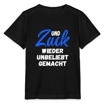 Und Zack wieder unbeliebt gemacht - Stanley/Stella Kinder T-Shirt MINI CREATOR  - Schwarz - Vorne - Mikhail (115cm)