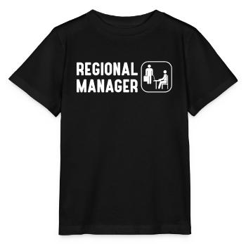 Regional Manager Family Matching - Stanley/Stella MINI CREATOR Kids’ T-Shirt - black - Front - Mikhail (115cm)