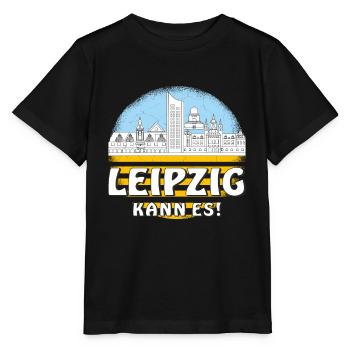 LEIPZIG KANN ES - Stanley/Stella Kinder T-Shirt MINI CREATOR  - Schwarz - Vorne - Mikhail (115cm)