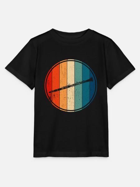 Retro-klarinette Vintage-klarinette - Stanley/Stella Kinder T-Shirt MINI CREATOR - Schwarz