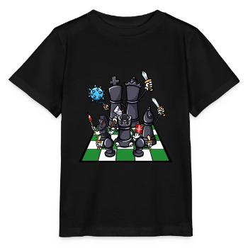 Chess Board Chess Pieces Fighter Chess - Stanley/Stella MINI CREATOR Kids’ T-Shirt - black - Front - Mikhail (115cm)