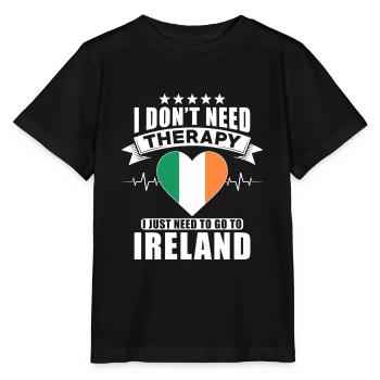 Ireland I do not need Therapy - Stanley/Stella MINI CREATOR Kids’ T-Shirt - black - Front - Mikhail (115cm)