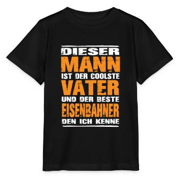 Eisenbahner - Stanley/Stella Kinder T-Shirt MINI CREATOR  - Schwarz - Vorne - Mikhail (115cm)