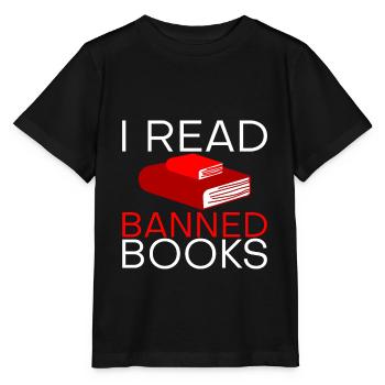 J’ai lu des livres interdits 21 - T-shirt bio MINI CREATOR Stanley/Stella Enfant - noir - Devant - Mikhail (115cm)