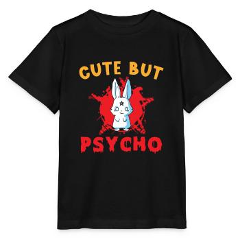 Mignon mais Psycho Hase Goth - T-shirt bio MINI CREATOR Stanley/Stella Enfant - noir - Devant - Mikhail (115cm)