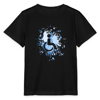 Handicap Icon Color Splash - Stanley/Stella Kinder T-Shirt MINI CREATOR  - Schwarz - Vorne - Mikhail (115cm)